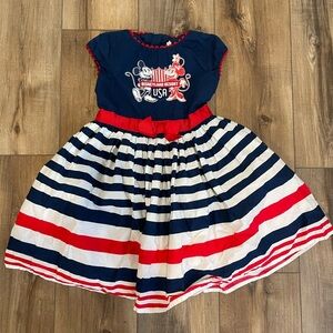 Disneyland Resort USA patriotic dress youth size small